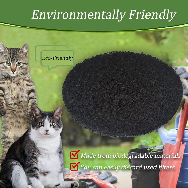PurifyLogix 6 Pack Cat Litter Box Replacement Filters Compatible with Petmate Booda Dome Cat Litter Box – Activated Carbon Charcoal Filters to Absorb Odors and Control Damp for Keeping Fresh - Image 3